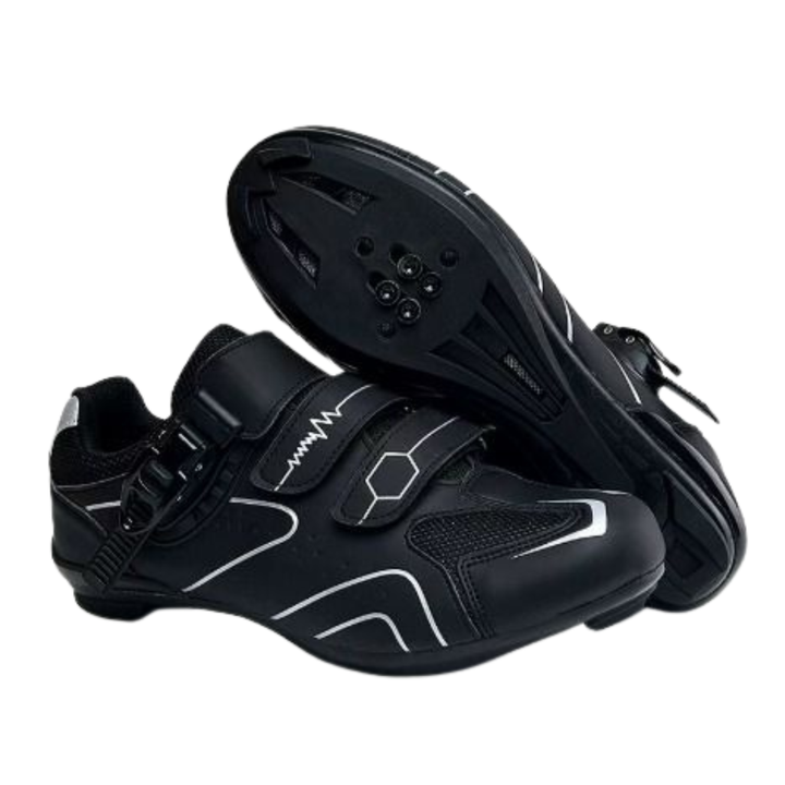 Chaussures De Cyclisme Unisexes À Boucle & Lacets