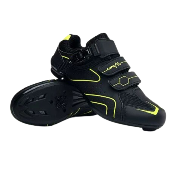 Chaussures De Cyclisme Unisexes À Boucle & Lacets