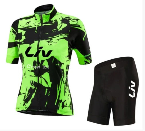 Ensemble Cyclisme BORA | Maillot de Vélo à Manches Courtes + Cuissard